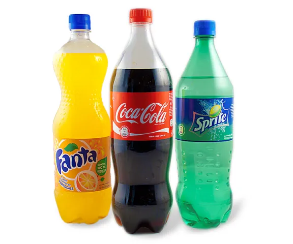 Газированная вода Coca-Cola, Sprite, Fanta 1 литр